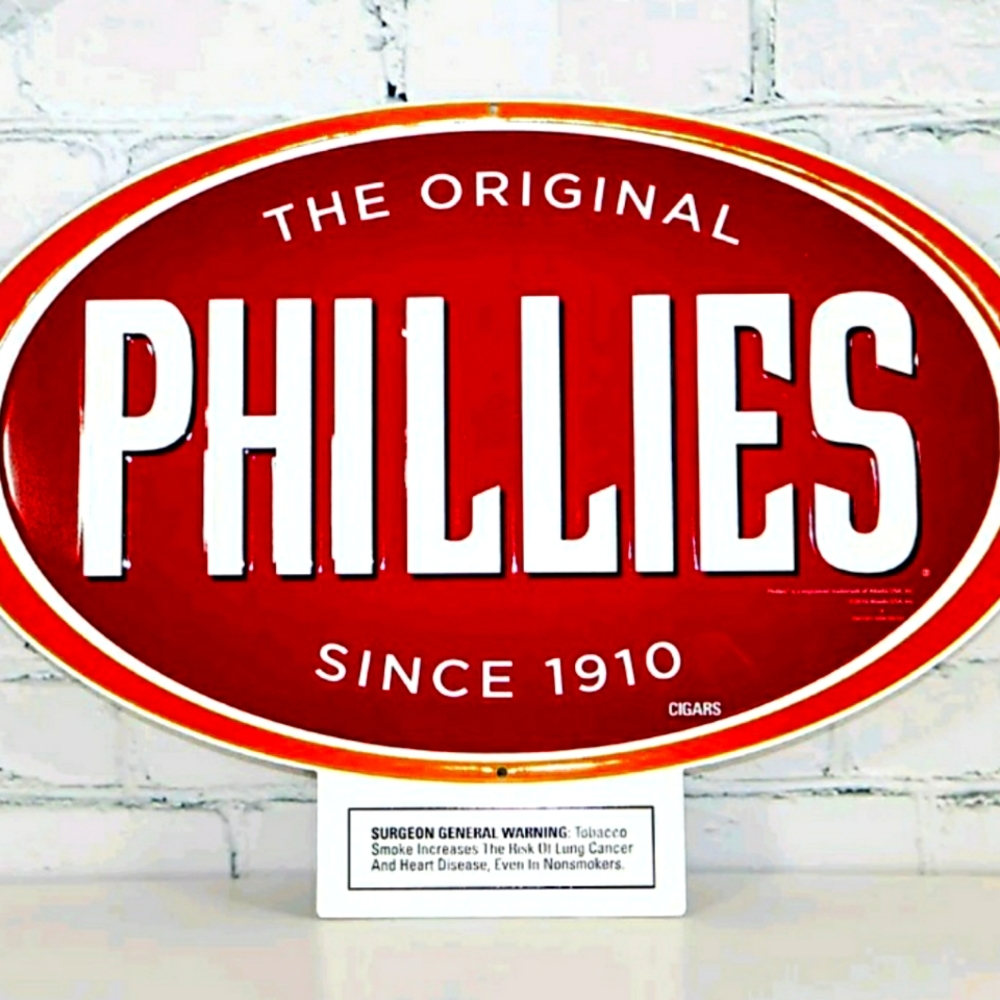 Phillies Blunt Cigar Shop Embossed Sign